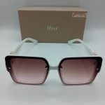 Dior Białe / Fioletowe Okulary Przeciwsłoneczne