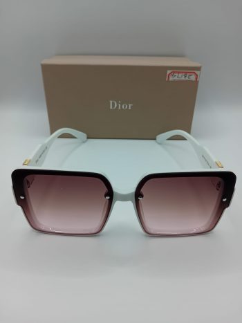 Dior Białe / Fioletowe Okulary Przeciwsłoneczne