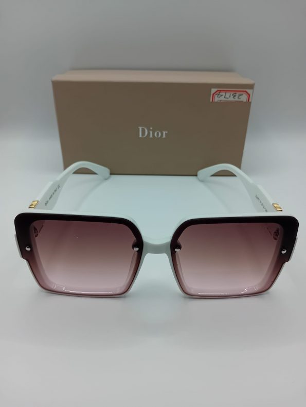 Dior Białe / Fioletowe Okulary Przeciwsłoneczne