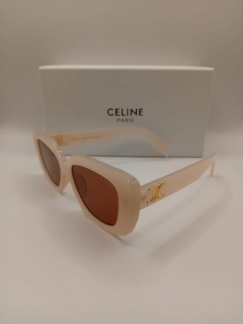 Celine Damskie Beżowy Okulary Przeciwsłoneczne