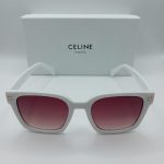 Celine Białe CL Okulary Przeciwsłoneczne