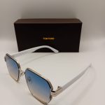 Tom Ford Złote / Białe Okulary Przeciwsłoneczne