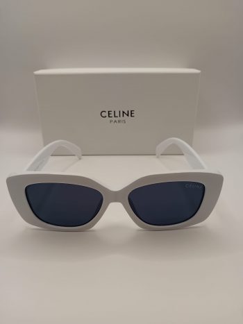 Celine Damskie Białe Okulary Przeciwsłoneczne