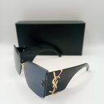 Yves Saint Laurent Czarny Okulary Przeciwsłoneczne