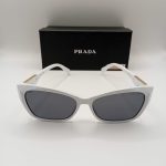 Prada Damskie Białe Okulary Przeciwsłoneczne