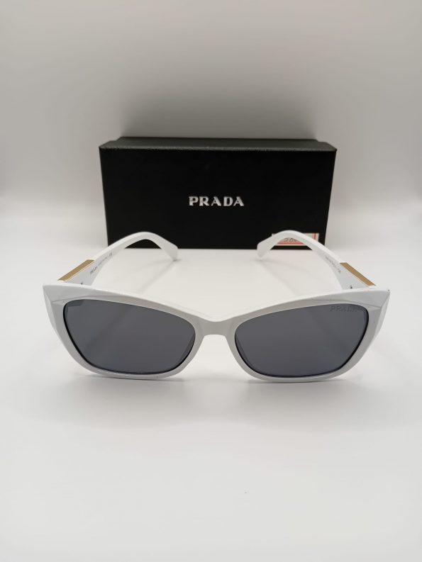 Prada Damskie Białe Okulary Przeciwsłoneczne