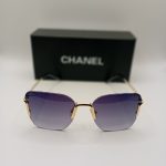 Chanel Złote Okulary Przeciwsłoneczne