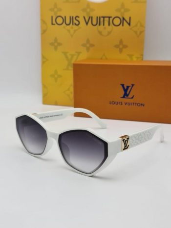 Louis Vuitton Damskie Biały Okulary Przeciwsłoneczne