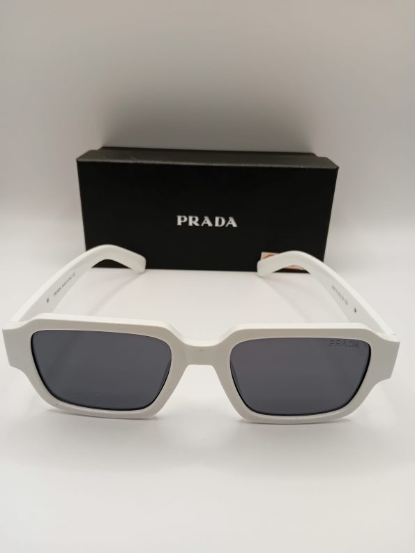 Prada Białe Okulary Przeciwsłoneczne