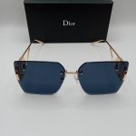 Dior Elegant Złote Okulary Przeciwsłoneczne