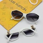 Louis Vuitton Damskie Biały Okulary Przeciwsłoneczne