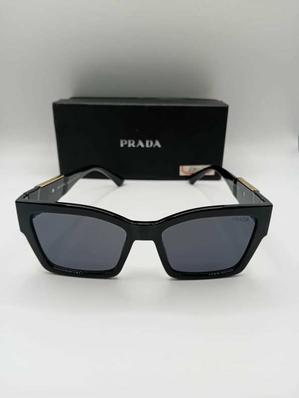 Prada PR Czarny Damski Okulary Przeciwsłoneczne