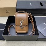 Saint Laurent Solferino Mini Brązowa Torba na ramię