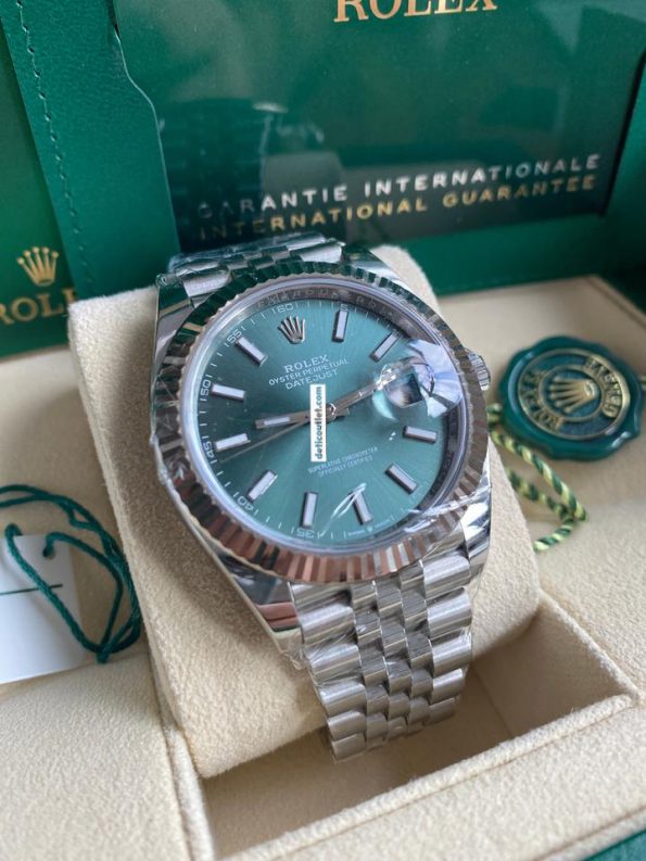 Rolex Datejust 41 – Zegarek z Miętową Zielenią